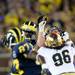 Michigan quarterback Devin Gardner throws the ball against Notre Dame during the first half at Michigan Stadium on Saturday, September 7, 2013. Melanie Maxwell | AnnArbor.com